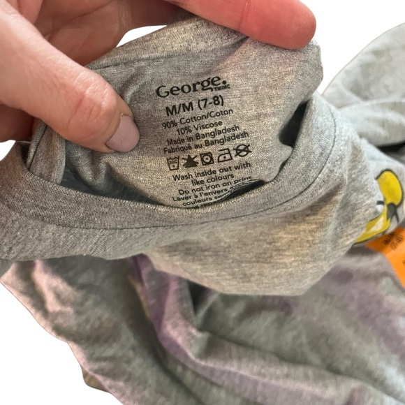 Bundle of 4 Boys George long sleeve graphic tees size 7-8 cotton play bright - Picture 7 of 14